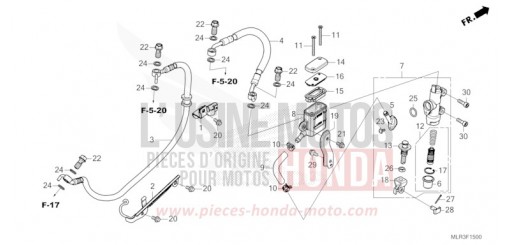 REAR BRAKE MASTER CYLINDER CBR500RACT de 2026